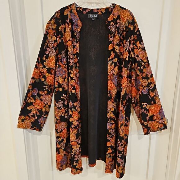 🌹Twyla and Blu II  Vintage Open Front Jacket sz 2X - Picture 6 of 7